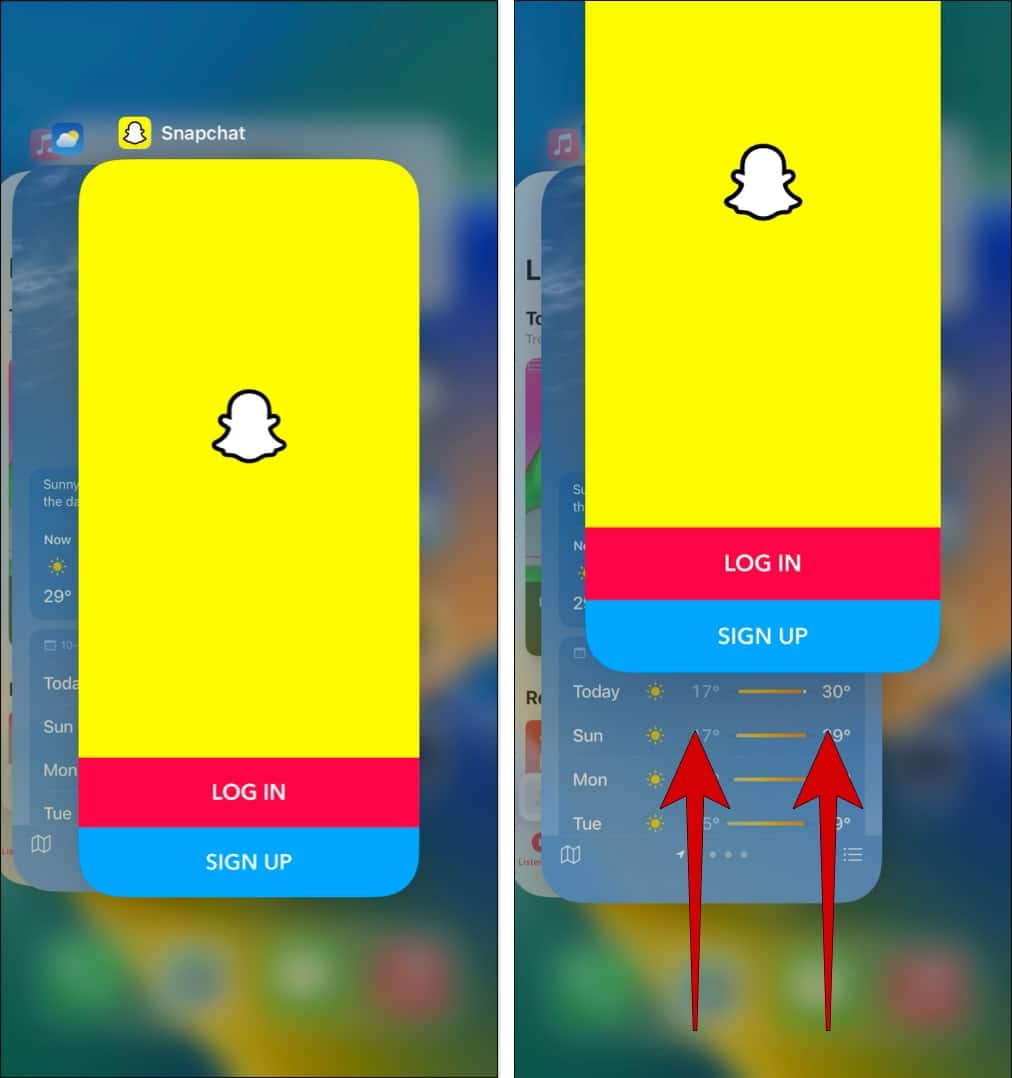 tvinga-stäng-och-starta om-snapchat