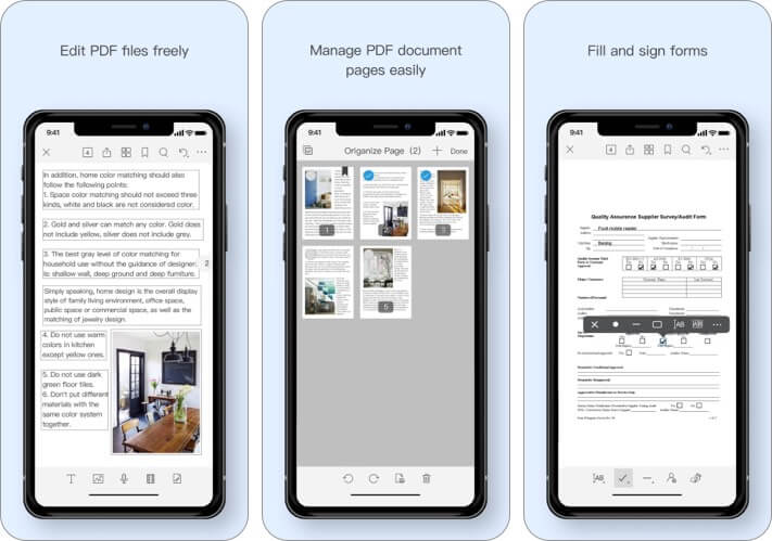 Foxit PDF Editor iPhone and iPad App Screenshot