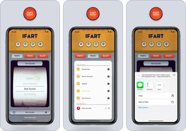 iFart Sounds App for iPhone and iPad