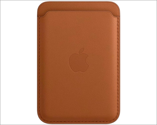 Iphone leather wallet with magsafe
