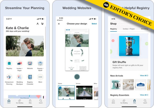zola wedding planner iphone app screenshot