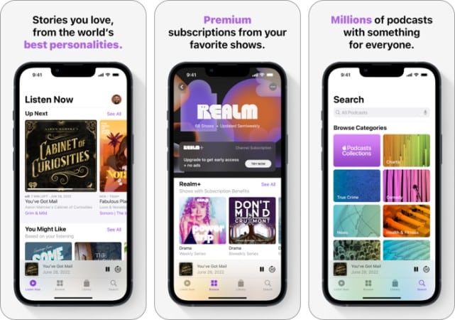 Apple Podcasts iPhone Screenshot