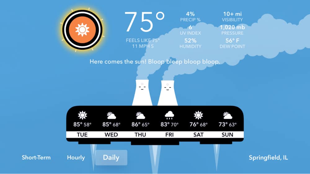 CARROT Weather TV app for Apple TV to download