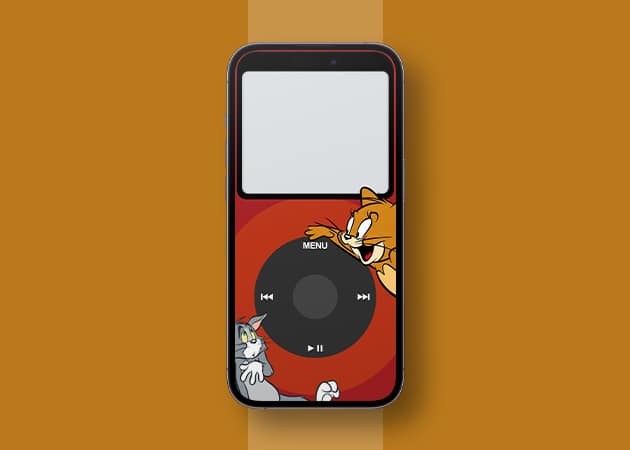 Cartoon iPod wallpaper for iPhone
