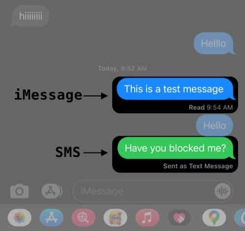 Check iMessage Bubble Color on iPhone
