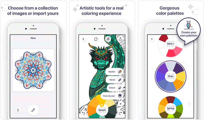 Coloring Book for Me iPhone and iPad App Screenshot