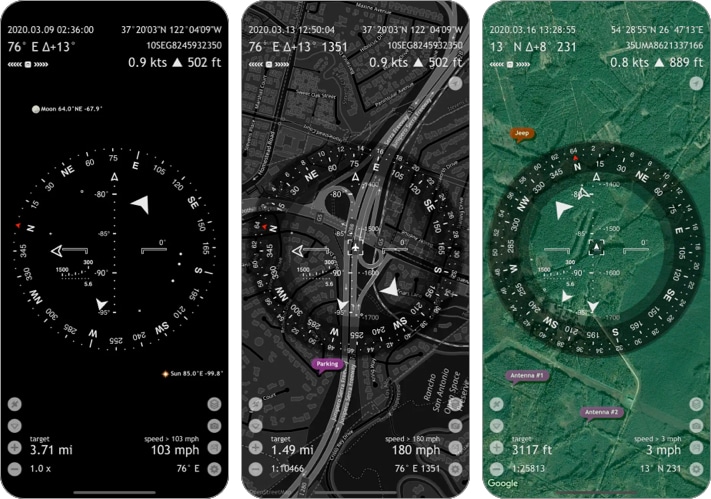 Commander Compass Go iPhone App Screenshot