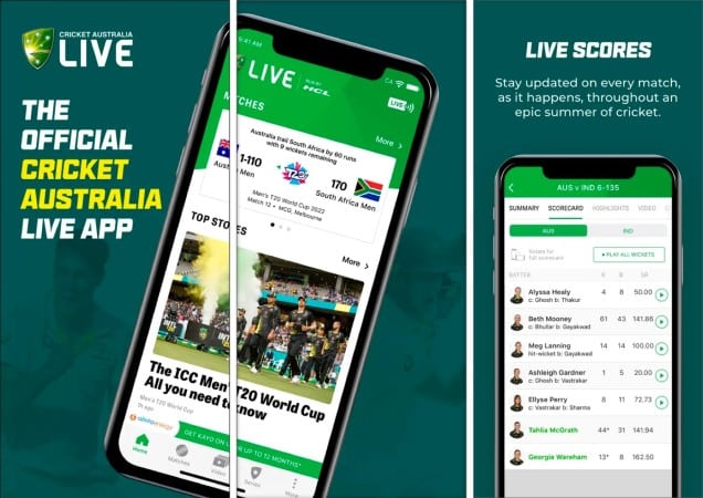 Cricket Australia Live streaming app
