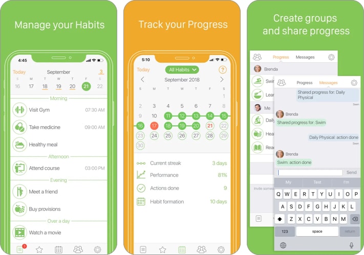 Daily Habits habit tracking app for iPhone and iPad