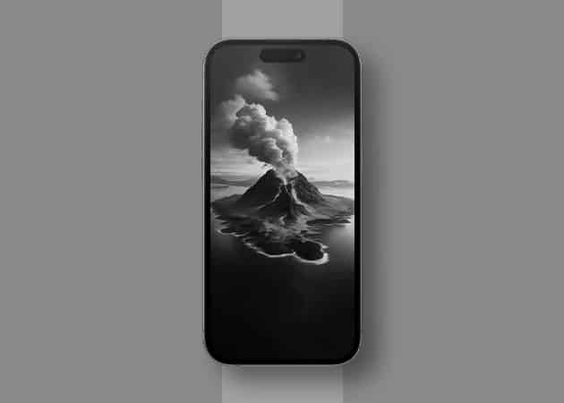 Dark and beautiful mountain iPhone wallpaper