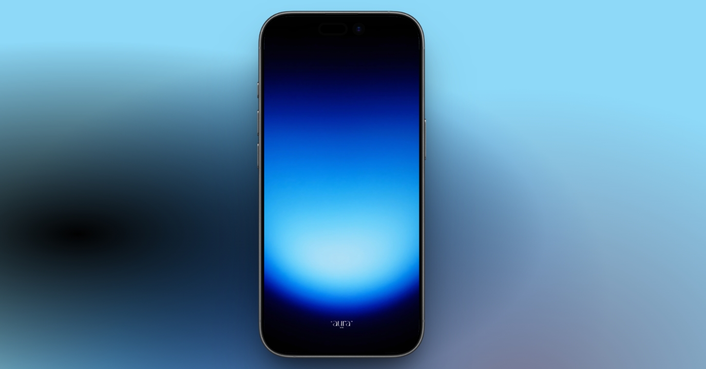 Deep Blue Aura Wallpaper