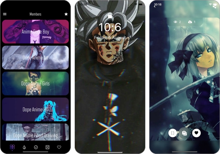 Dope Anime wallpapers HD iPhone iPad App Screenshot