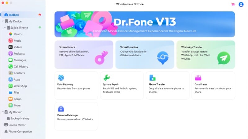 Dr. Fone Toolbox