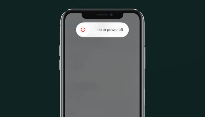 Drag the Slide to Power Off slider to Power Off iPhone 11, 11 Pro or 11 Pro Max