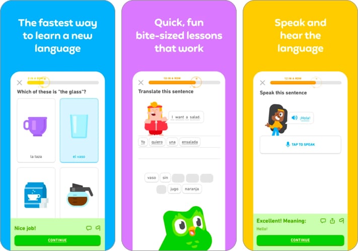 Duolingo kids learning app