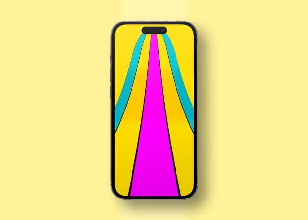 Dynamic Island color gallery wallpaper for iPhone