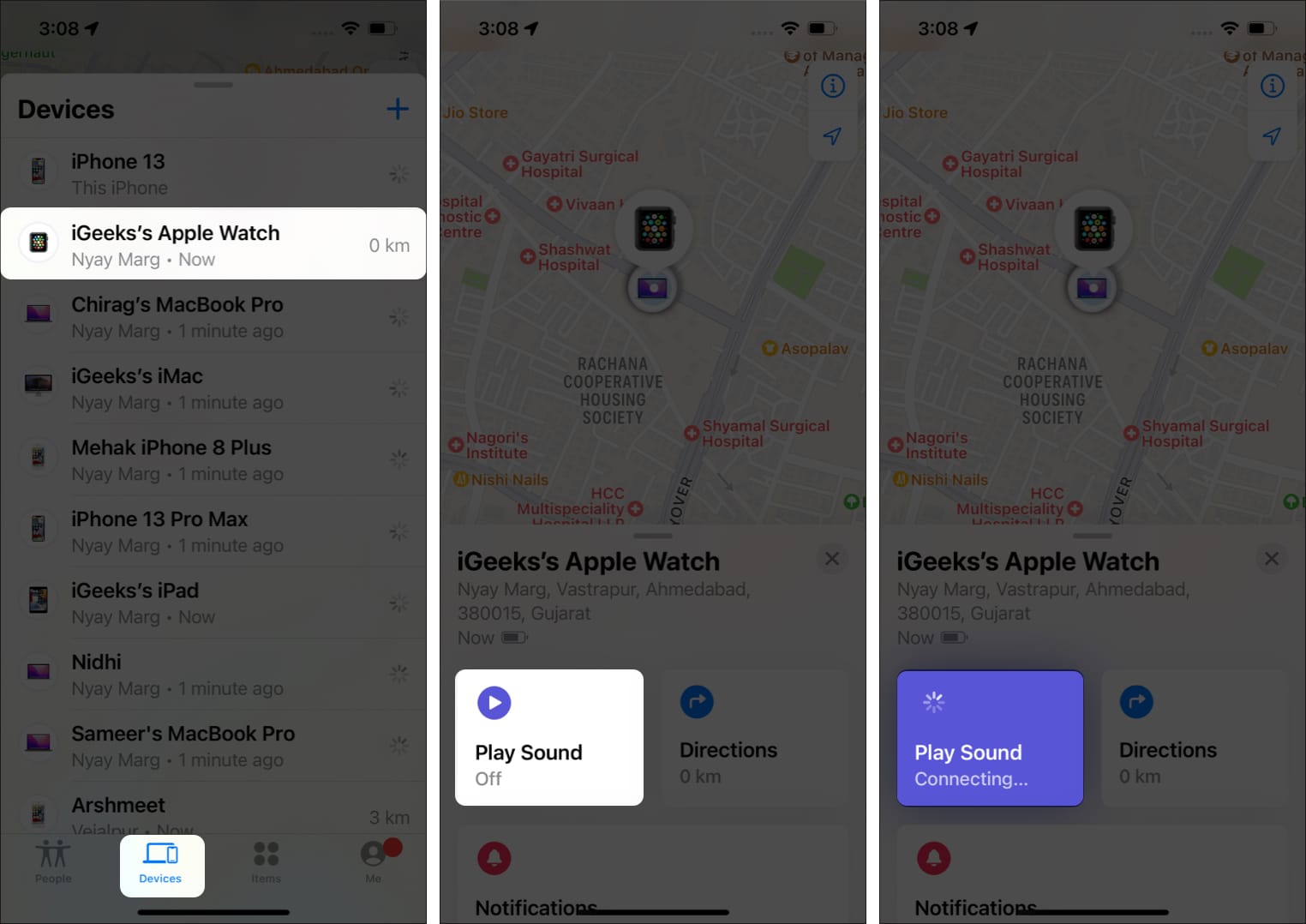 Find your Apple Watch by pinging it from iPhone