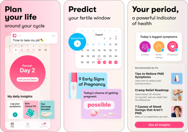 Flo Period Tracker  Calendar for iPhone iPad