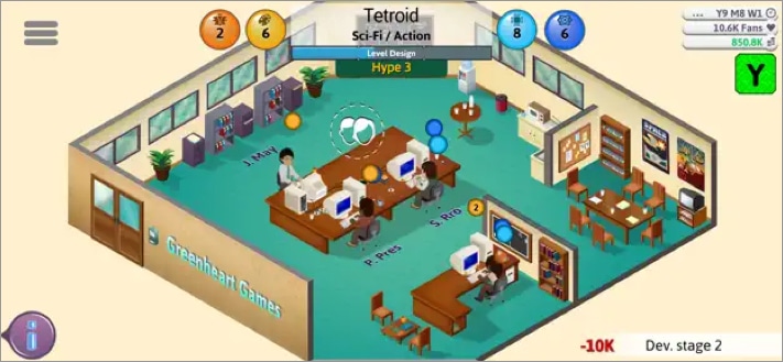 Game Dev Tycoon game for iPhone and iPad