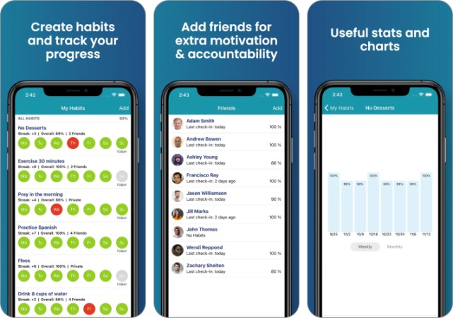 HabitShare Habit Tracking App for iPhone