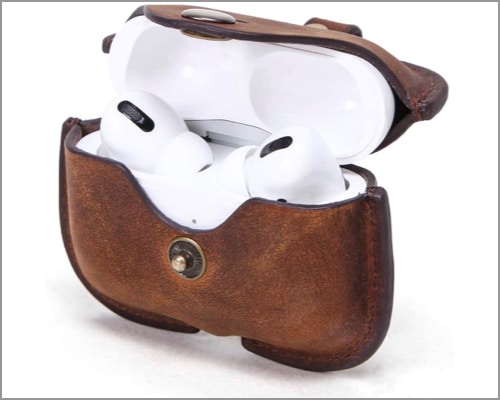 Best AirPods Pro leather cases in 2024 Hiram Airpods Pro Leather Case