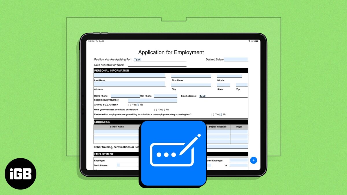 How to autofill pdf forms on iphone ipad and mac