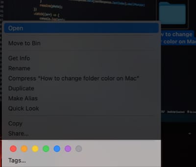 How to color code your folders on Mac using Tags