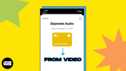 How to extract audio from video on iphone