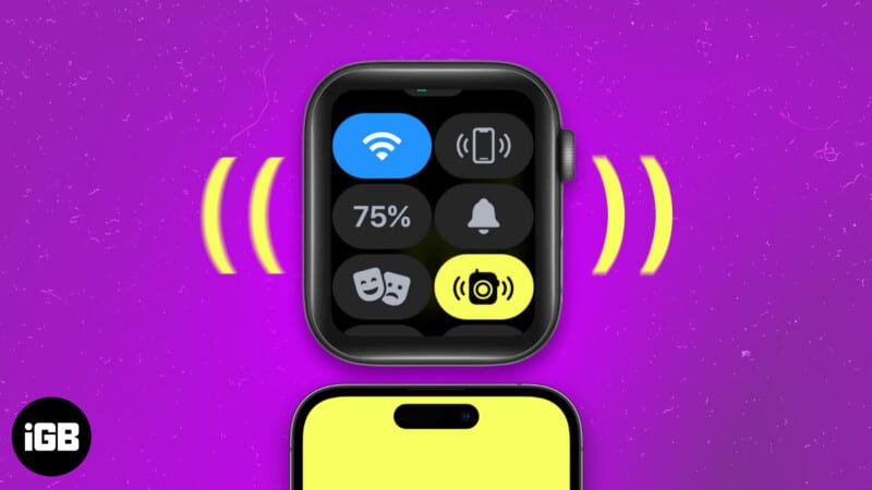 Πώς να κάνετε ping στο Apple Watch από το iPhone με iOS 17 και αντίστροφα