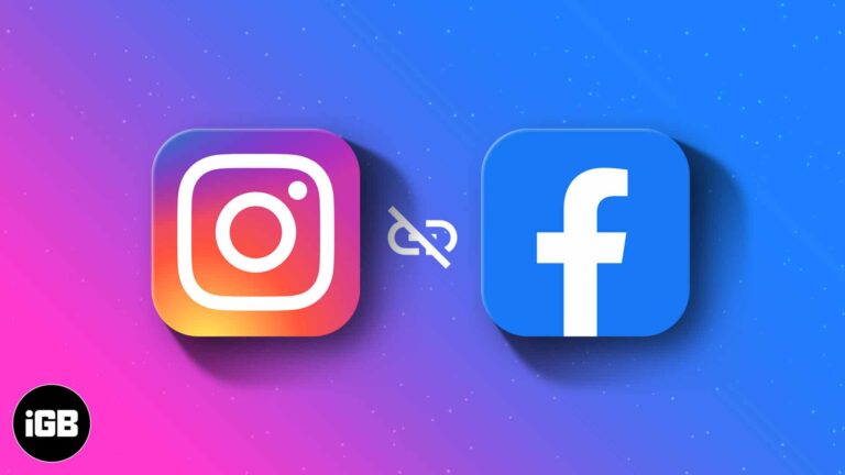 How to unlink facebook from instagram