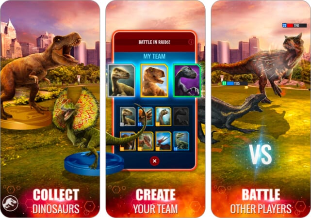 Jurassic World Alive AR game for iPhone and iPad