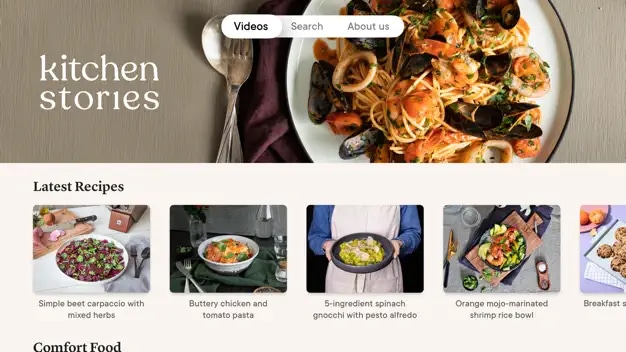 Kitchen Stories Cooking app for Apple TV
