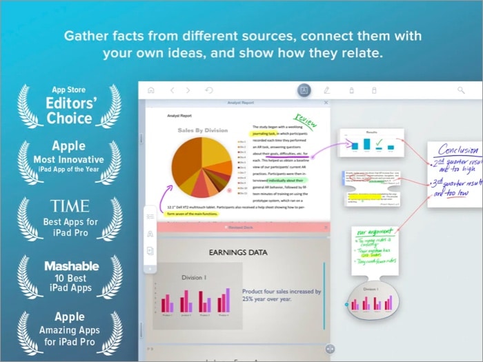 LiquidText - Best iPad pro app for research projects