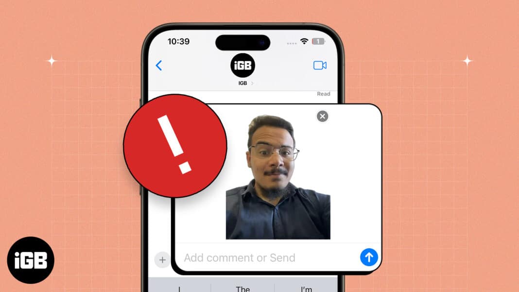 Live stickers not working on iphone