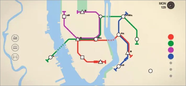 Mini Metro game for iPhone and iPad