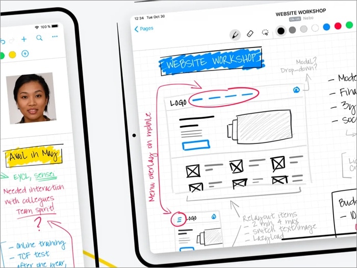 5. Nebo - Advance handwriting recognition 