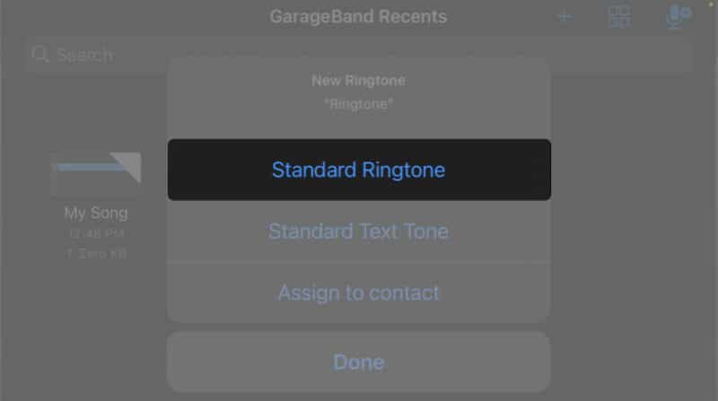 Now select use sound as and then set it as standard ringtone 800x447 1