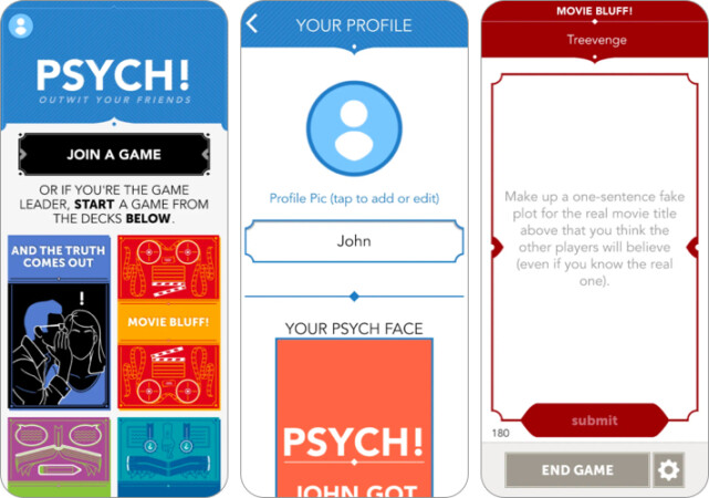 Psych! Outwit Your Friends party game for iPhone