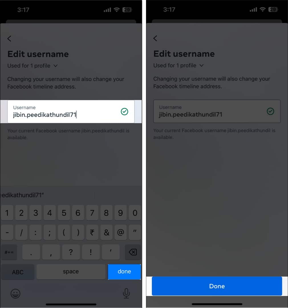 How to find your Facebook username on iPhone or iPad  2024  - 3