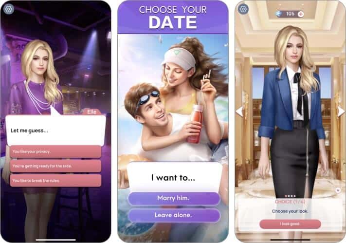 Romance Fate Interactive Story App for iPhone and iPad Screenshot