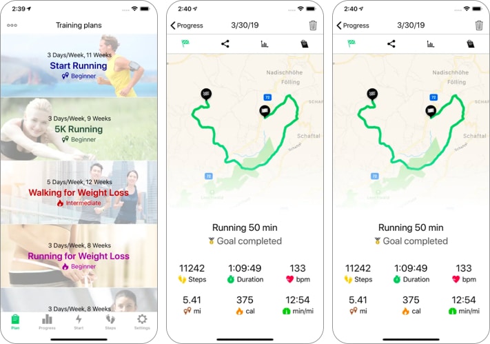Running Walking Tracker Goals Running App