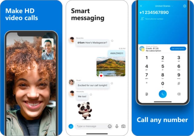 Skype free international calling app