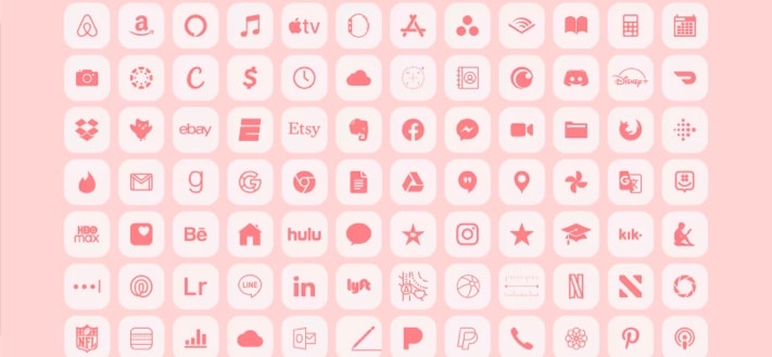 Soft love theme Valentine's day iPhone app Icons