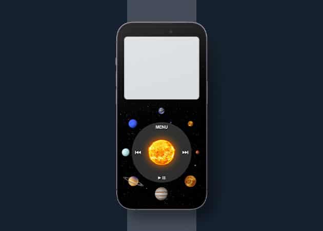 Solar System iPod wallpaper for iPhone