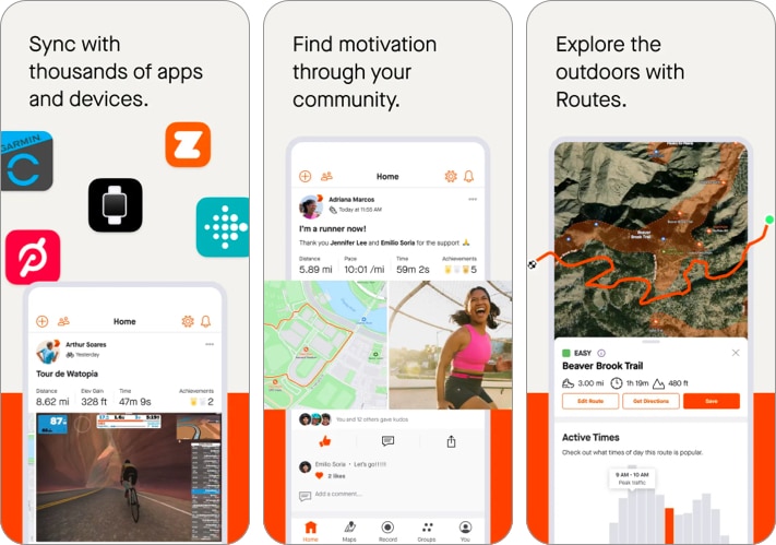 Strava Running App