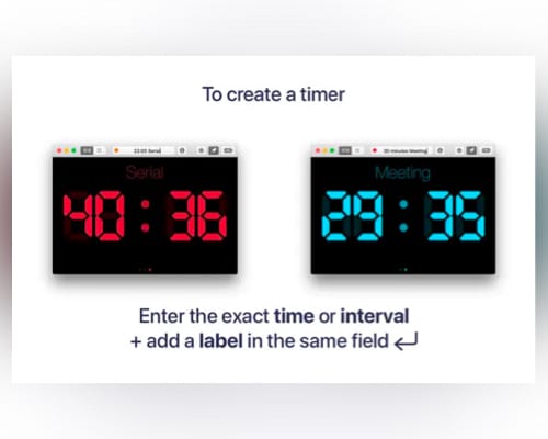 Timer RH alram app for Mac