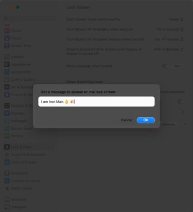 How to add or remove custom Lock Screen message on Mac – iGeeksBlog