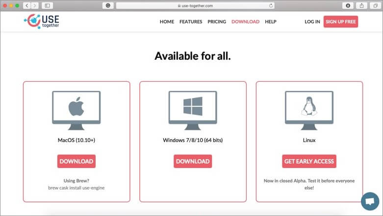 USE Together Mac Screensharing App