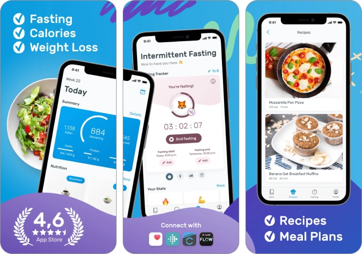 YAZIO Fasting & Food Tracker app for iPhone and iPad