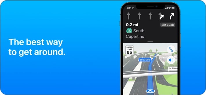 apple maps traffic app screenshot
